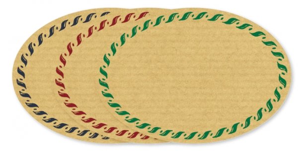 Etiketten natur mittel, 45x65 mm Kordel